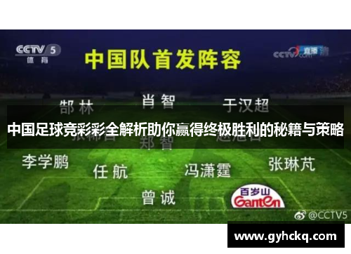 中国足球竞彩彩全解析助你赢得终极胜利的秘籍与策略